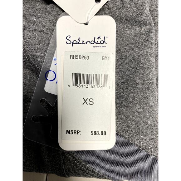 SPLENDID NWT Activewear Yoga Striped Cross Panel Capri Leggings Size XS - Picture 5 of 9